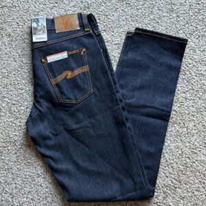 NWT Nudie Jeans Co Men’s Steady Eddie II Tapered Dry True Denim Jeans 29 x 34